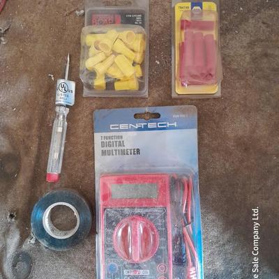 New 7 function Digital Multimeter and electrical hardware