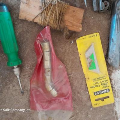 Assortment of hand tools - sockets - driver bits - and more