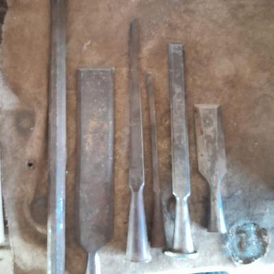 Variety of chisels