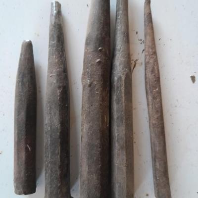 Assortment of chisels and punches