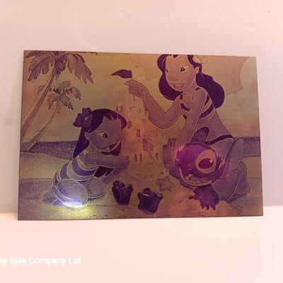 Tin / metal lasered artwork cartoon characters Lady & Tramp - and others