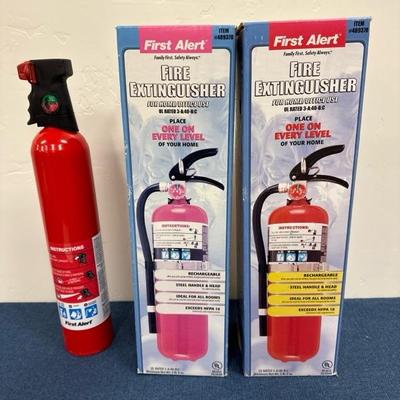 Lot 289 Three first alert, fire extinguishers
