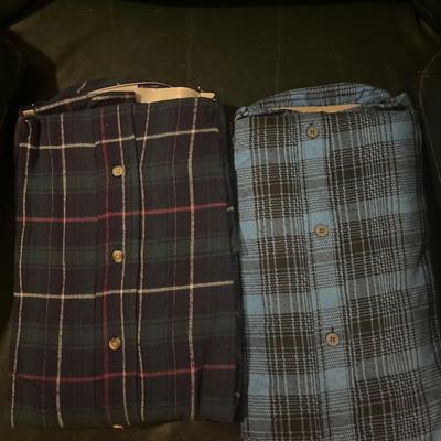 Lot of menâ€™s plaid shirts
