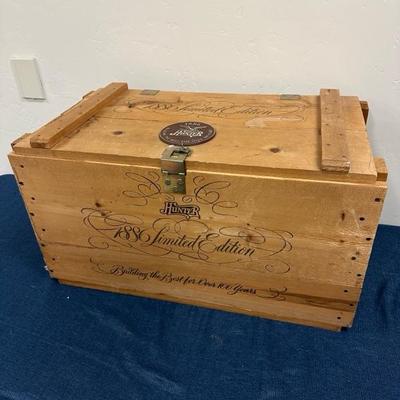 Lot 298, Hunter fan pine box/chest