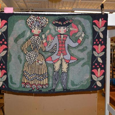 Vintage Claire Murray Hooked Rug 42â€x29â€
