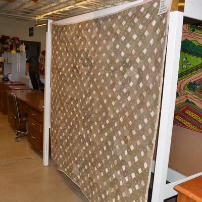 Antique Quilt Made From WWI Uniforms 72â€x67â€