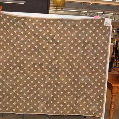 Antique Quilt Made From WWI Uniforms 72â€x67â€