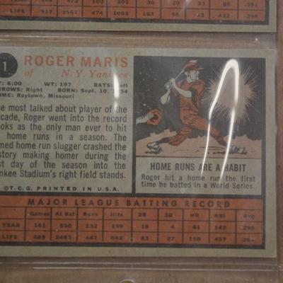 Lot of 9 1962 TOPPS Hall of Famer Cards