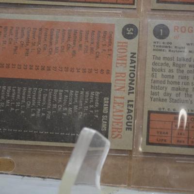 Lot of 9 1962 TOPPS Hall of Famer Cards