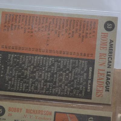 Lot of 9 1962 TOPPS Hall of Famer Cards