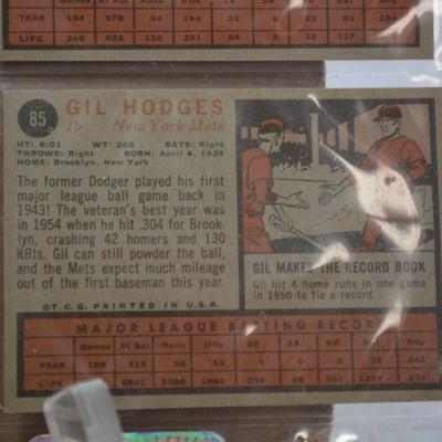 Lot of 9 1962 TOPPS Hall of Famer Cards