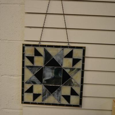 Beautiful Leaded Stained-Glass Window Hanger 14â€x14â€