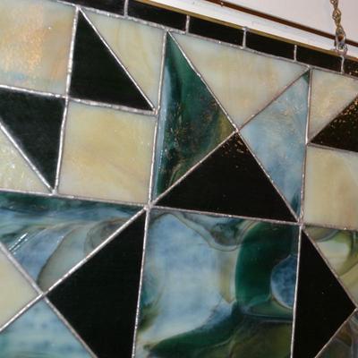 Beautiful Leaded Stained-Glass Window Hanger 14â€x14â€