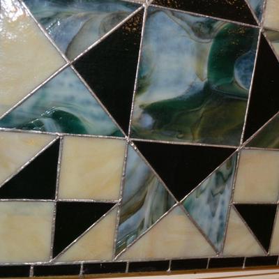 Beautiful Leaded Stained-Glass Window Hanger 14â€x14â€