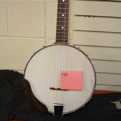 60â€™s LERO Open Back 5 String Banjo with Gig Bag 38.5â€x12â€x3â€
