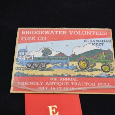 Vintage Bridgewater VA Vol. Firemanâ€™s Auto-Steam-Gas Brass Plates
