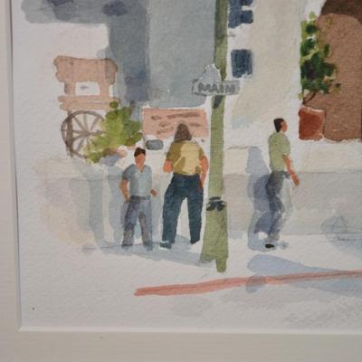 Framed/Matted NORMAN KIRK â€œMission Basilica San Buenaventuraâ€ 21x18