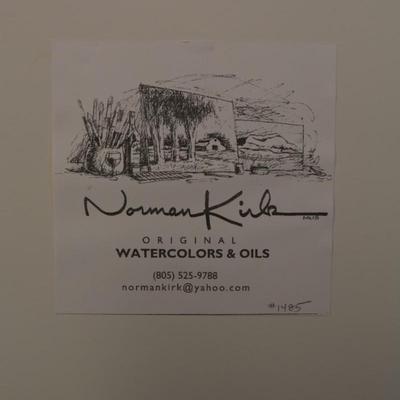 Framed/Matted NORMAN KIRK â€œMission Basilica San Buenaventuraâ€ 21x18