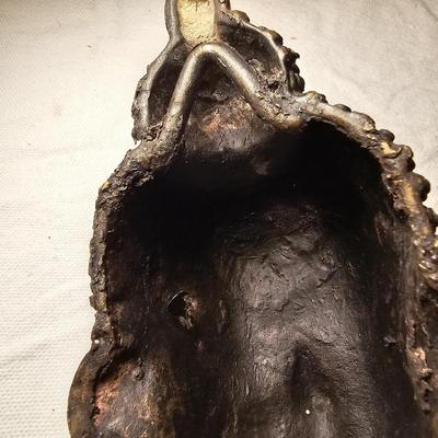 Three Brass Masks & Candlestick (BS-JS)