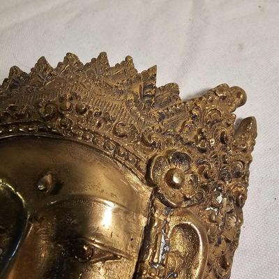 Three Brass Masks & Candlestick (BS-JS)