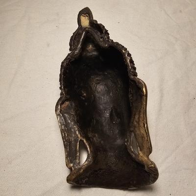 Three Brass Masks & Candlestick (BS-JS)