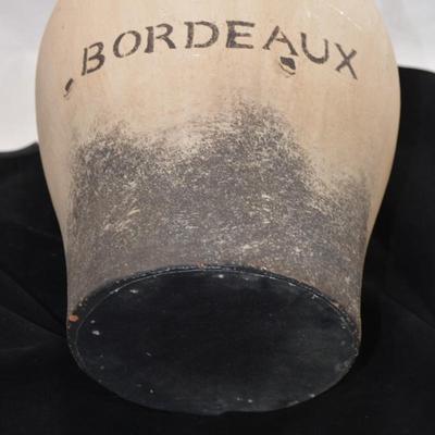 Large Vintage Bardaury French Stoneware Bordeaux Jug 15x9
