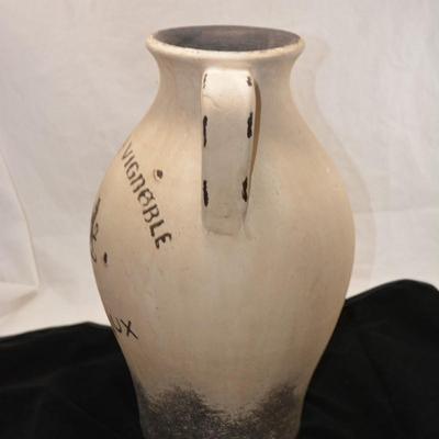 Large Vintage Bardaury French Stoneware Bordeaux Jug 15x9