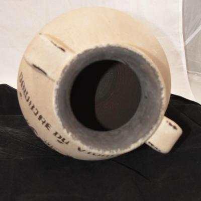 Large Vintage Bardaury French Stoneware Bordeaux Jug 15x9