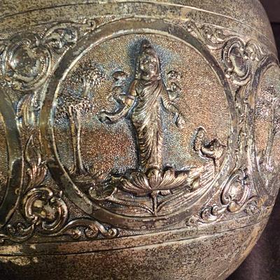 Vintage Burmese Silver Colored Bowl (BS-JS)