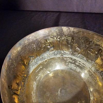 Vintage Burmese Silver Colored Bowl (BS-JS)