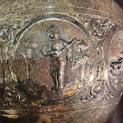 Vintage Burmese Silver Colored Bowl (BS-JS)