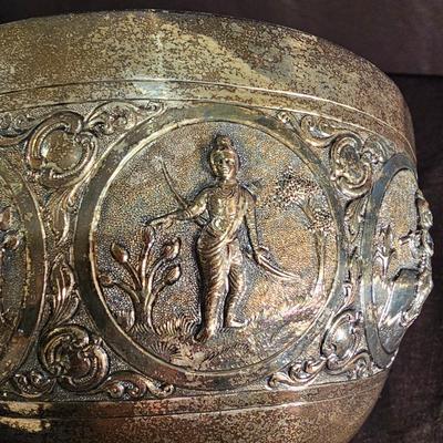 Vintage Burmese Silver Colored Bowl (BS-JS)