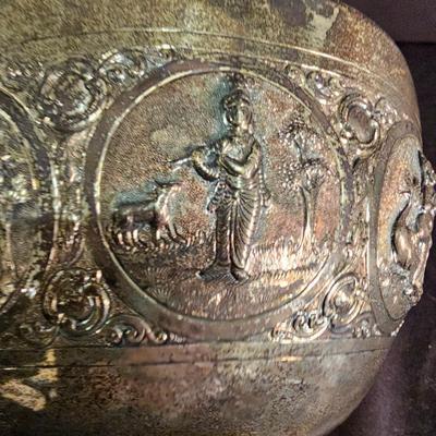 Vintage Burmese Silver Colored Bowl (BS-JS)