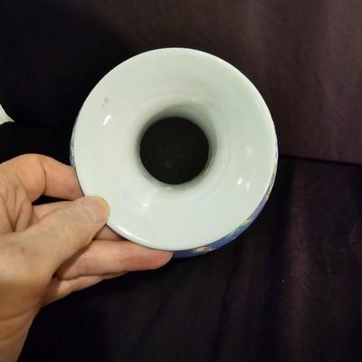 Flowers & Birds Asian Painted Vase (BS-JS)