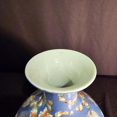 Flowers & Birds Asian Painted Vase (BS-JS)