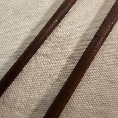 Vintage Brass & Wood Knife & Chopsticks Travel Set (BS-JS)