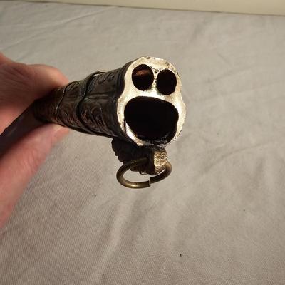 Vintage Brass & Wood Knife & Chopsticks Travel Set (BS-JS)