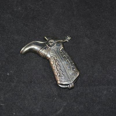 925 Sterling Silver Cowboy Boot Pin 2.25â€, 7.1g