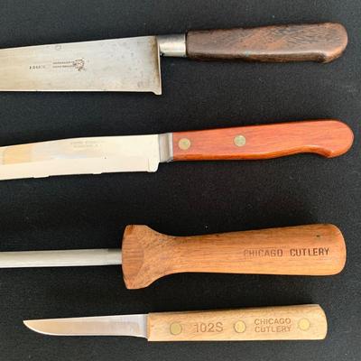 Knives by Chicago Cutlery Co., Dexter and Joyce Chen (K-KW)