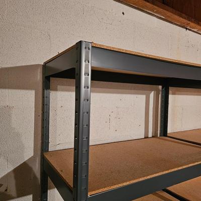 2 Metal/Wood Storage Shelves (BS-JS)