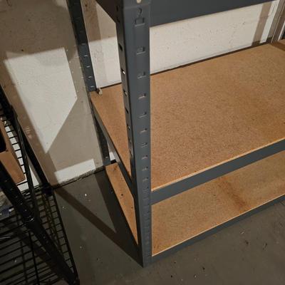 2 Metal/Wood Storage Shelves (BS-JS)