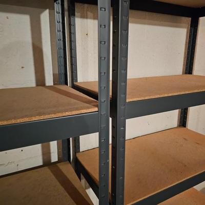2 Metal/Wood Storage Shelves (BS-JS)