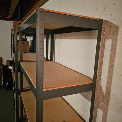 2 Metal/Wood Storage Shelves (BS-JS)