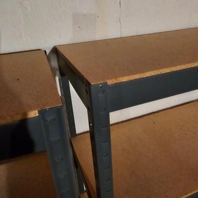 2 Metal/Wood Storage Shelves (BS-JS)