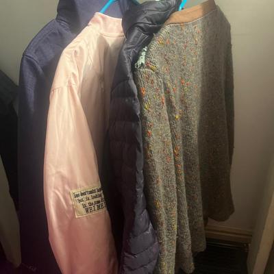 Lot of womenâ€™s clothing coats size large