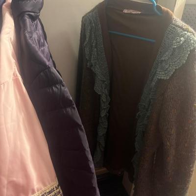 Lot of womenâ€™s clothing coats size large