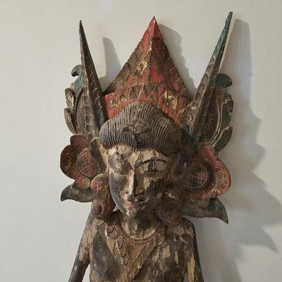 Vintage Carved Wooden Balinese Figure (BS-JS)