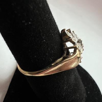 10K Diamond Flower Cluster Ring (B3-RG)