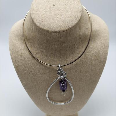 Statement Choker Necklaces w/ Wire Wrapped Pendants and more (B1-BBL)