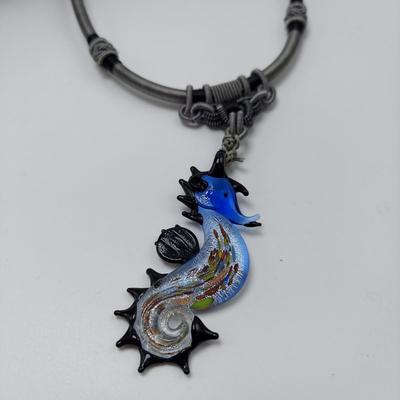 Statement Choker Necklaces w/ Wire Wrapped Pendants and more (B1-BBL)